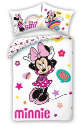 Halantex Pościel bawełniana 140x200 Myszka Mini Minnie poszewka 70x90 Kids 12