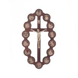 Krzyż drewniany, droga krzyżowa