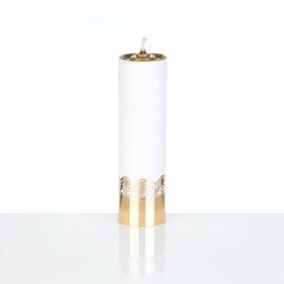 Świeca na wkład olejowy biała z regulacją 22 cm