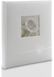 Album wklejany Heart silver (tradycyjny 40 czarnych stron)