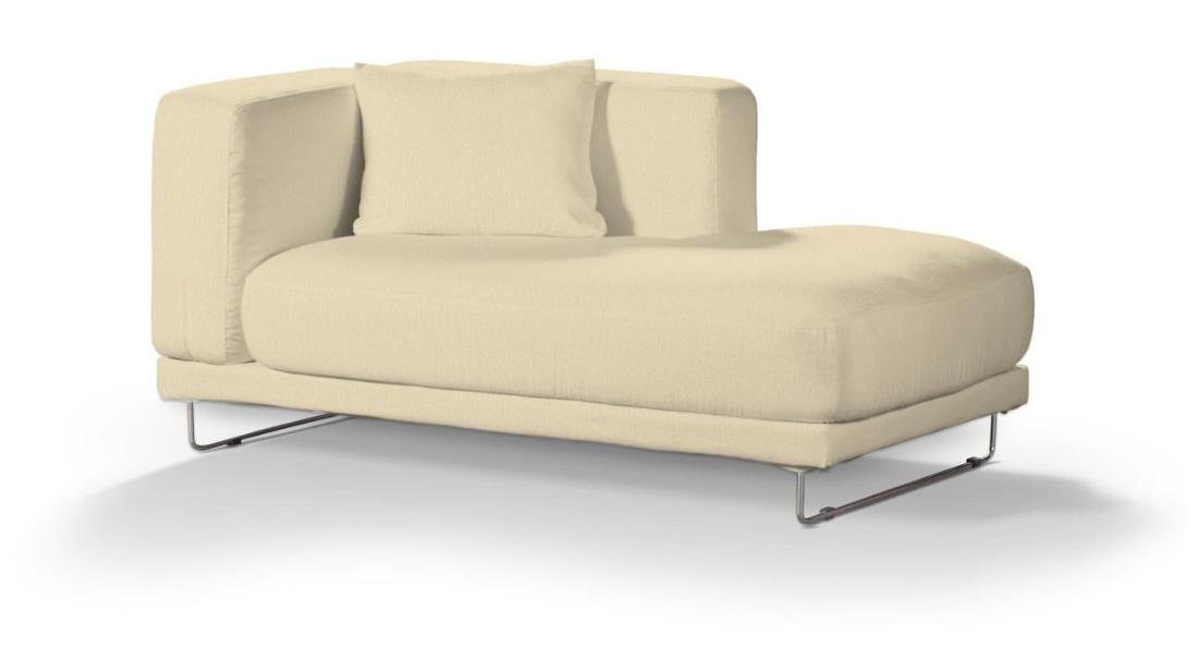 Pokrowiec na szezlong DEKORIA, Chenille, prawy szezlong Tylösand, kremowy szenil