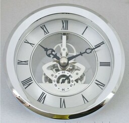 Wkładka zegarowa Skeleton srebrna 103mm