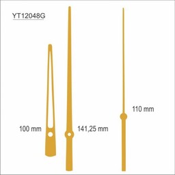 Komplet wskazówek zegarowych 12048/ złote