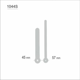 Wskazówki zegarowe pałki srebrne /W1044