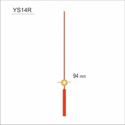 Wskazówka sekundnika 94mm czerwona/YS14