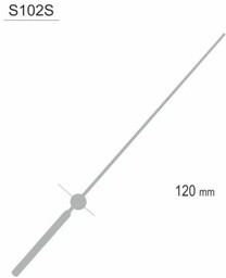 Wskazówka sekundnika długa srebrna /S102S