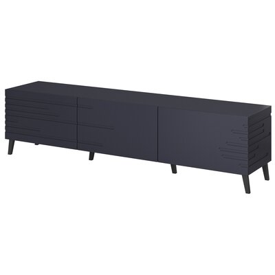 Szafka RTV NOVA 186x40x48 granat mat