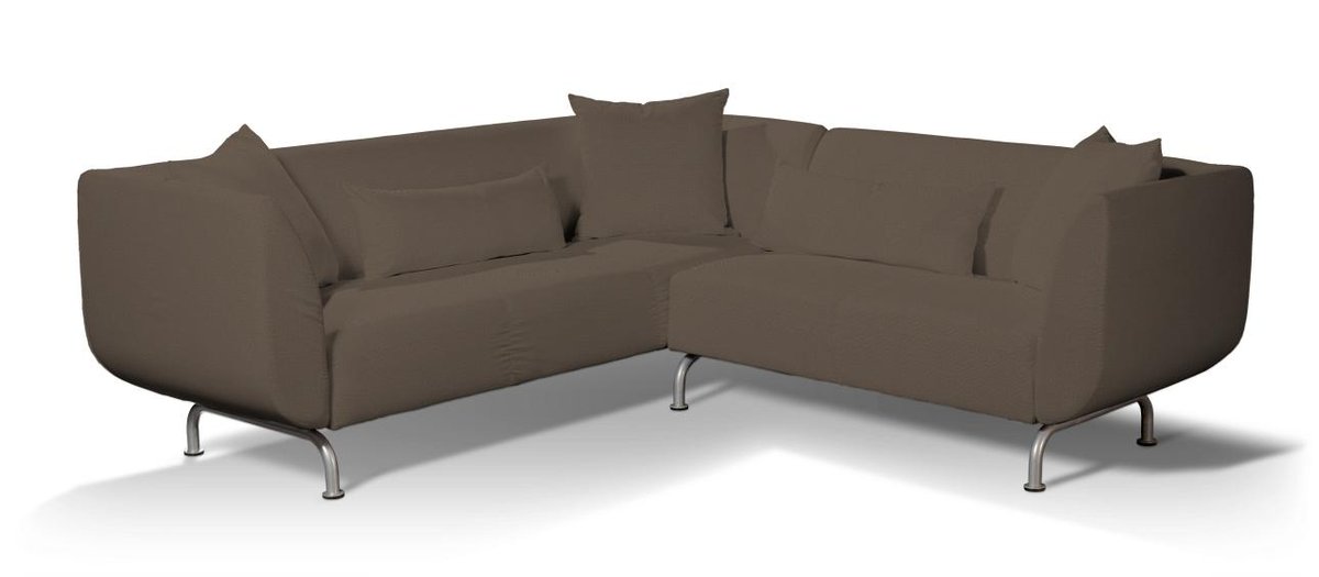 Pokrowiec na sofę narożną 3+2 Strömstad, brązowy, Sofa narożna 3+2 Stromstad, Etna