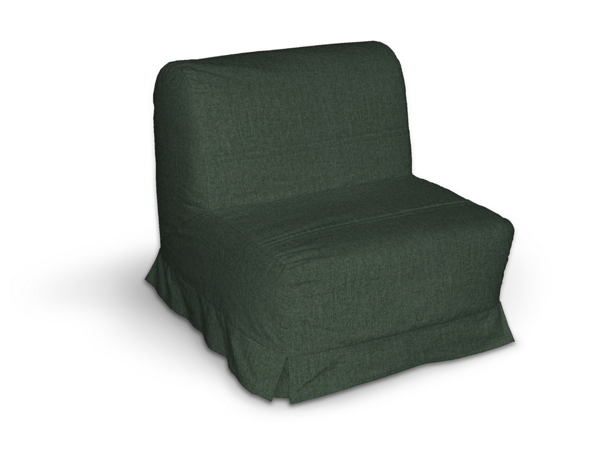 Pokrowiec na fotel Lycksele z kontrafałdami, leśna zieleń szenil, sofa Lycksele 1os., City