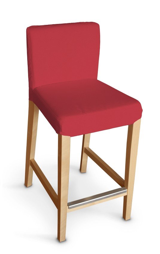 Pokrowiec na krzesło barowe Henriksdal krótki, czerwony, krzesło barowe Henriksdal, Quadro