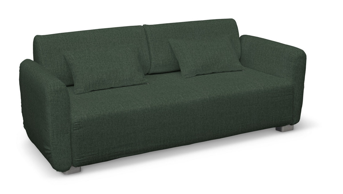 Pokrowiec na sofę 2-osobową Mysinge, leśna zieleń szenil, sofa Mysinge 2-os., City