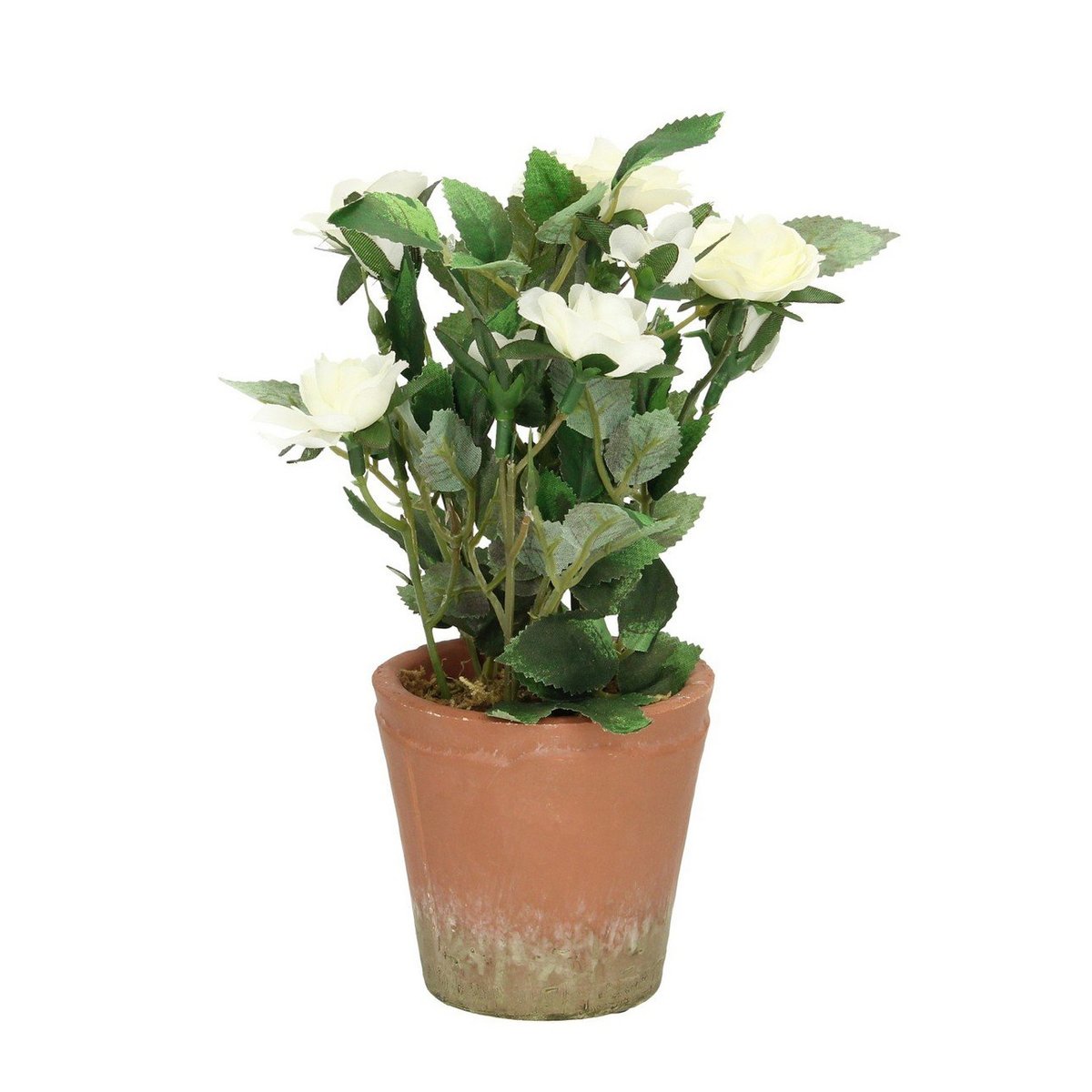 Dekoracja White Rose 24cm, 9 x 9 x 24 cm
