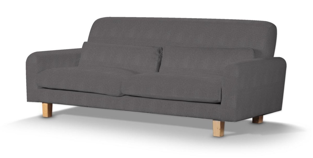 Pokrowiec na sofę Nikkala krótki, grafitowy, sofa nikkala, Etna