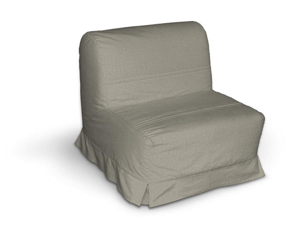 Pokrowiec na fotel Lycksele z kontrafałdami, szaro-beżowy szenil, sofa Lycksele 1os., City