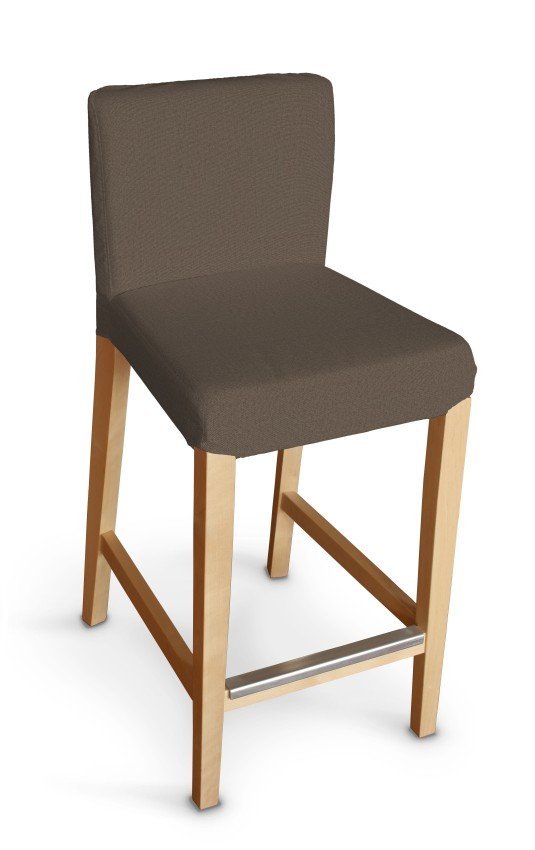 Pokrowiec na krzesło barowe Henriksdal krótki, brązowy, krzesło barowe Henriksdal, Etna