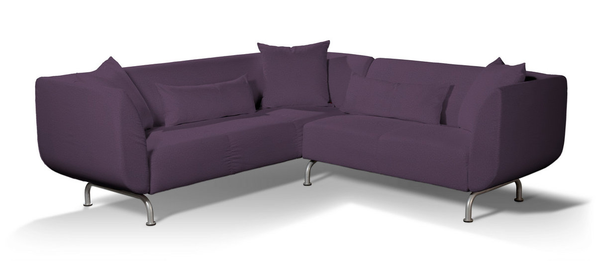 Pokrowiec na sofę narożną 3+2 Strömstad, fioletowy, Sofa narożna 3+2 Stromstad, Etna