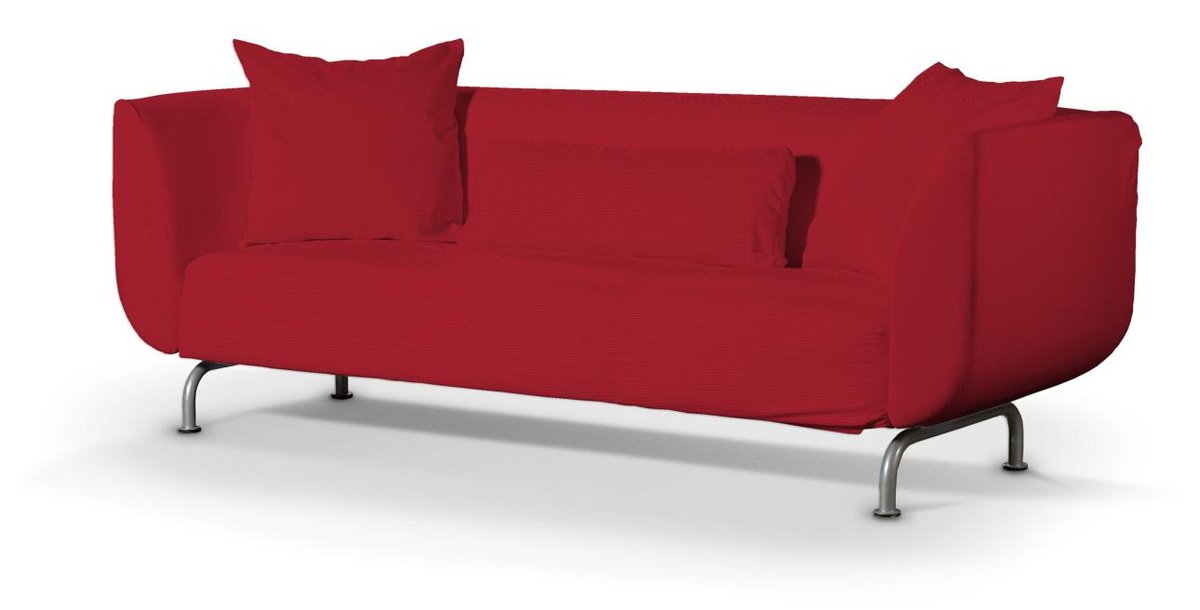 Pokrowiec na sofę Strömstad 3-osobową, czerwony, Sofa Stromstad 3-osobowa, Etna