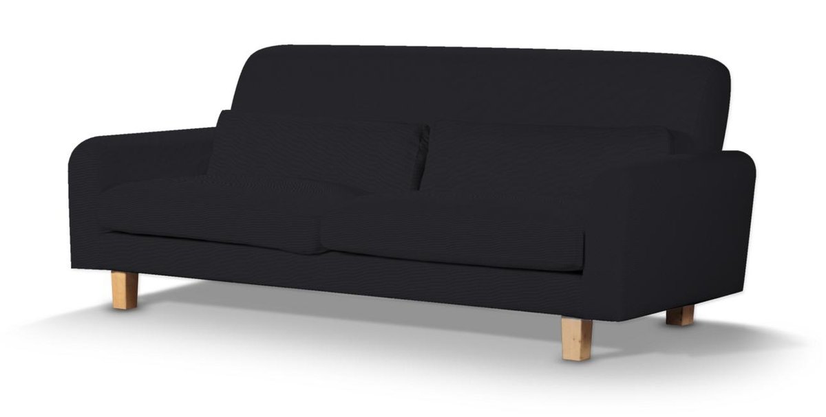 Pokrowiec na sofę Nikkala krótki, czarny, sofa nikkala, Etna