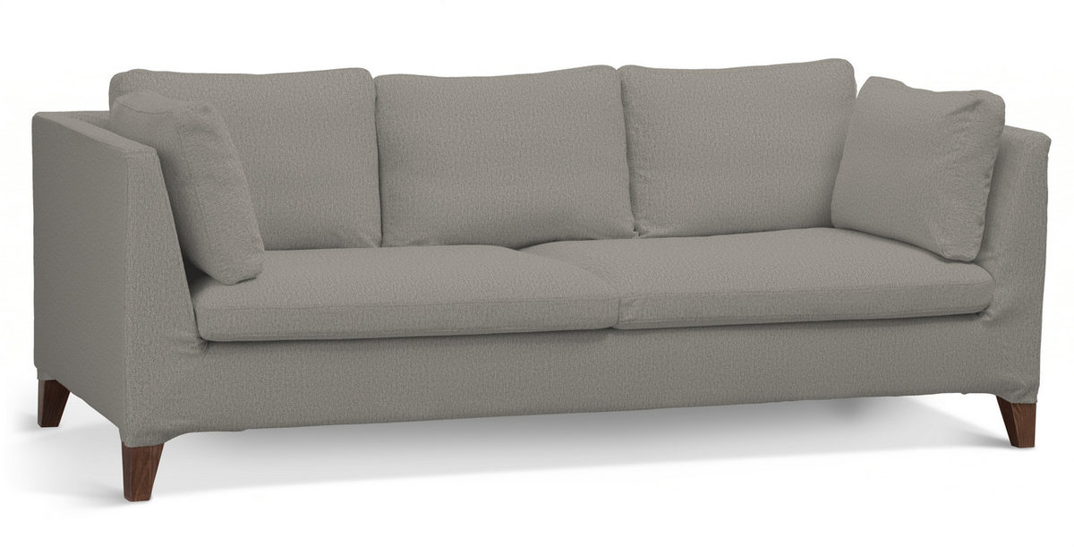Pokrowiec na sofę Stockholm 3-osobową, szary, sofa Stockholm 3-osobowa, Madrid