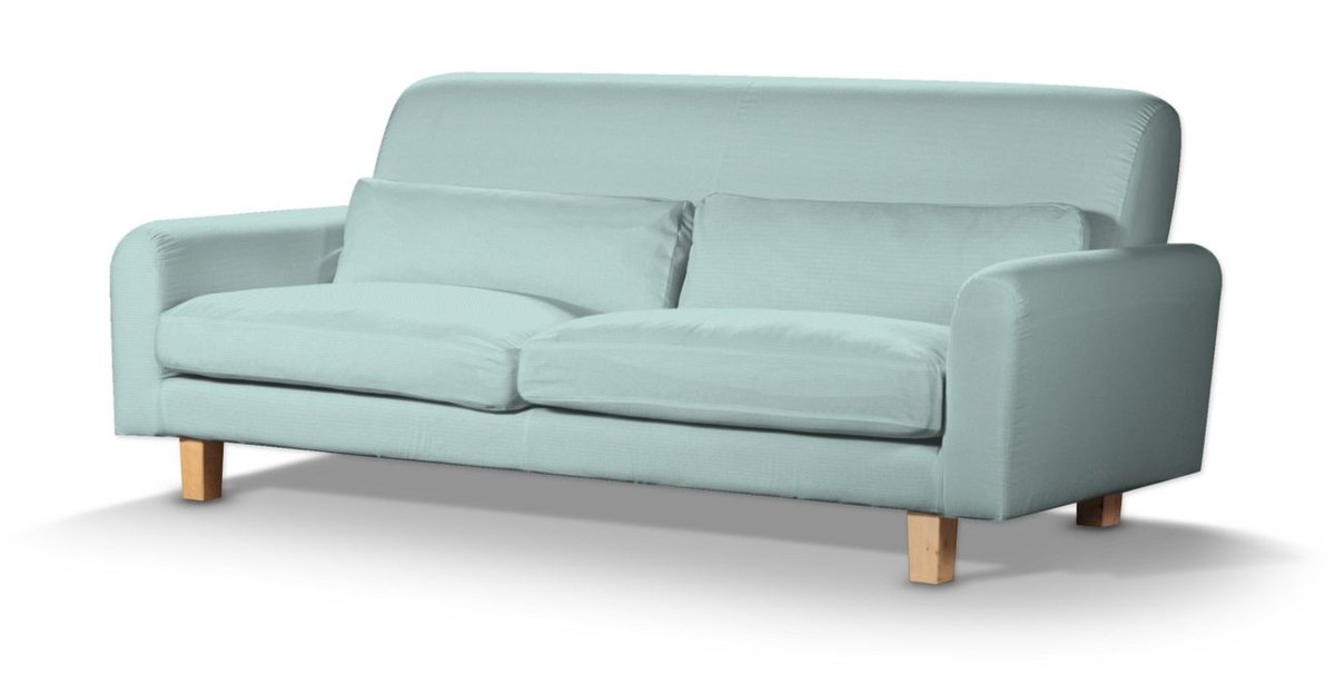 Pokrowiec na sofę Nikkala krótki, pastelowy błękit, sofa nikkala, Cotton Panama