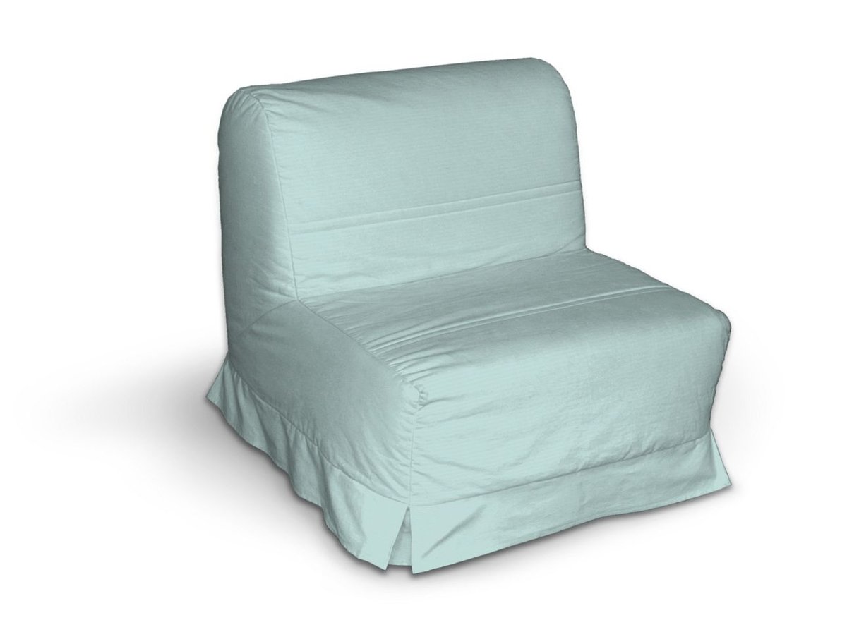 Pokrowiec na fotel Lycksele z kontrafałdami, pastelowy błękit, sofa Lycksele 1os., Cotton Panama