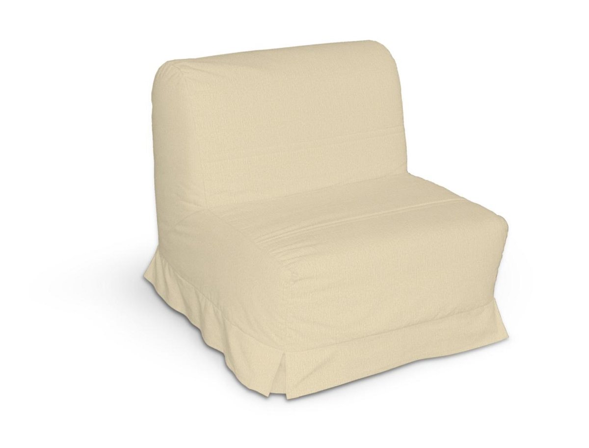 Pokrowiec na fotel Lycksele z kontrafałdami, kremowy szenil, sofa Lycksele 1os., Chenille