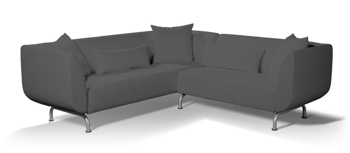Pokrowiec na sofę narożną 3+2 Strömstad, grafit, Sofa narożna 3+2 Stromstad, Edinburgh
