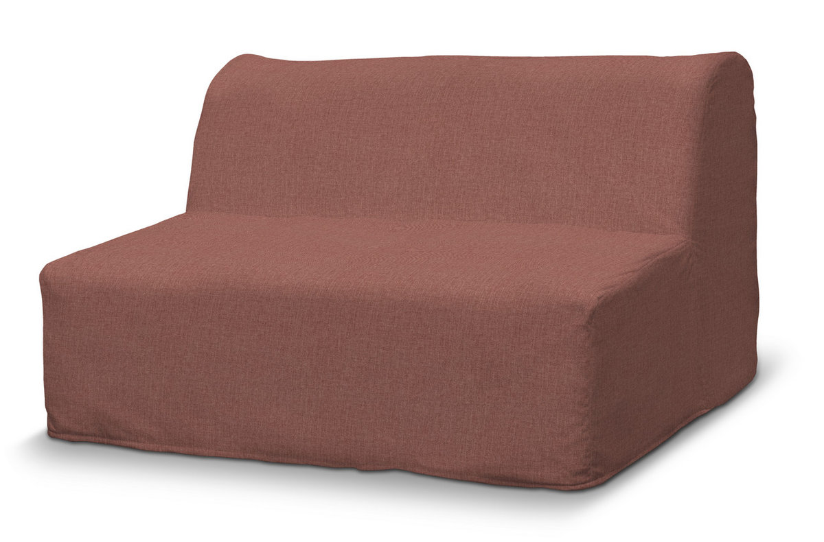 Pokrowiec na sofę Lycksele prosty, brązowo-koniakowy szenil, sofa Lycksele, City