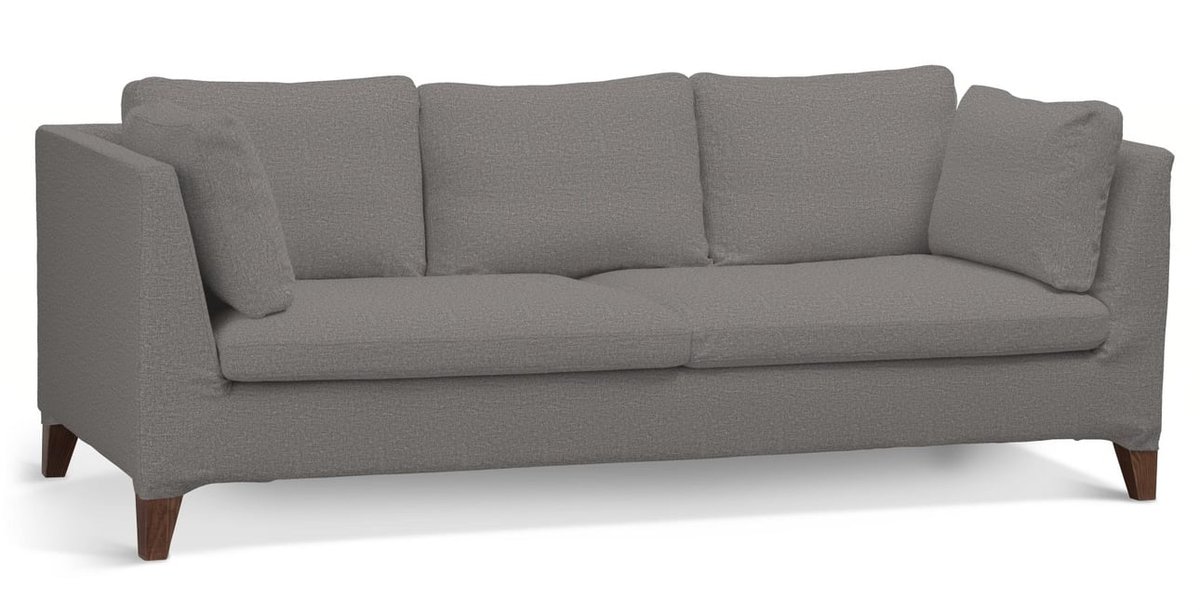 Pokrowiec na sofę Stockholm 3-osobową, szary, sofa Stockholm 3-osobowa, Edinburgh