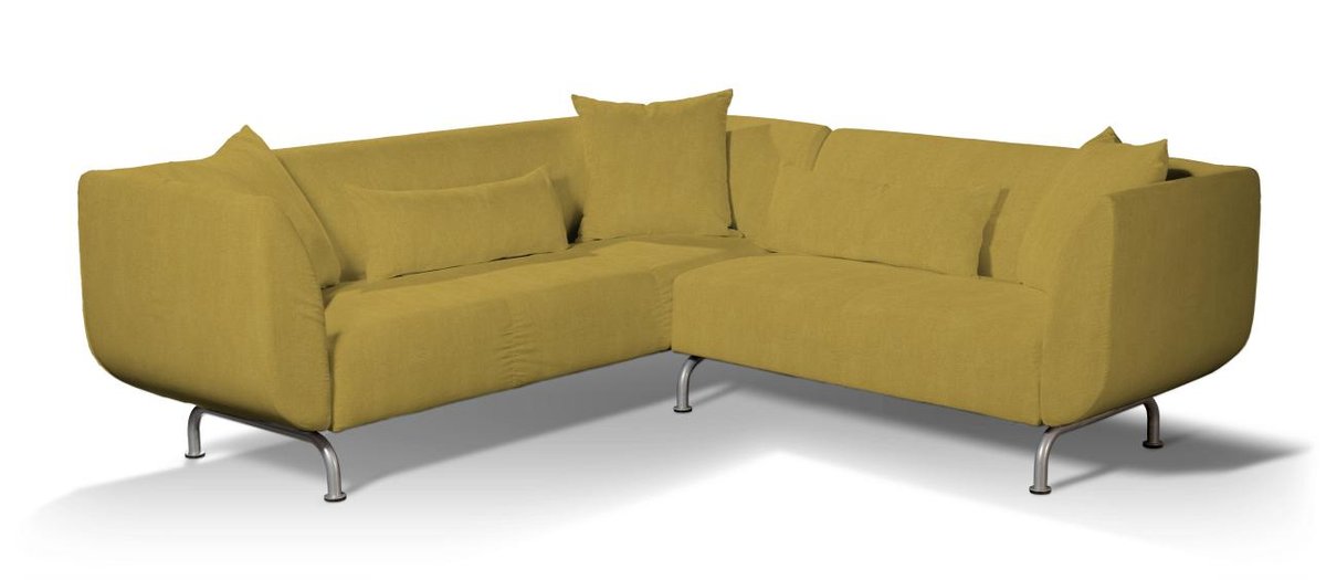 Pokrowiec na sofę narożną 3+2 Strömstad, musztardowy szenil, Sofa narożna 3+2 Stromstad, Etna