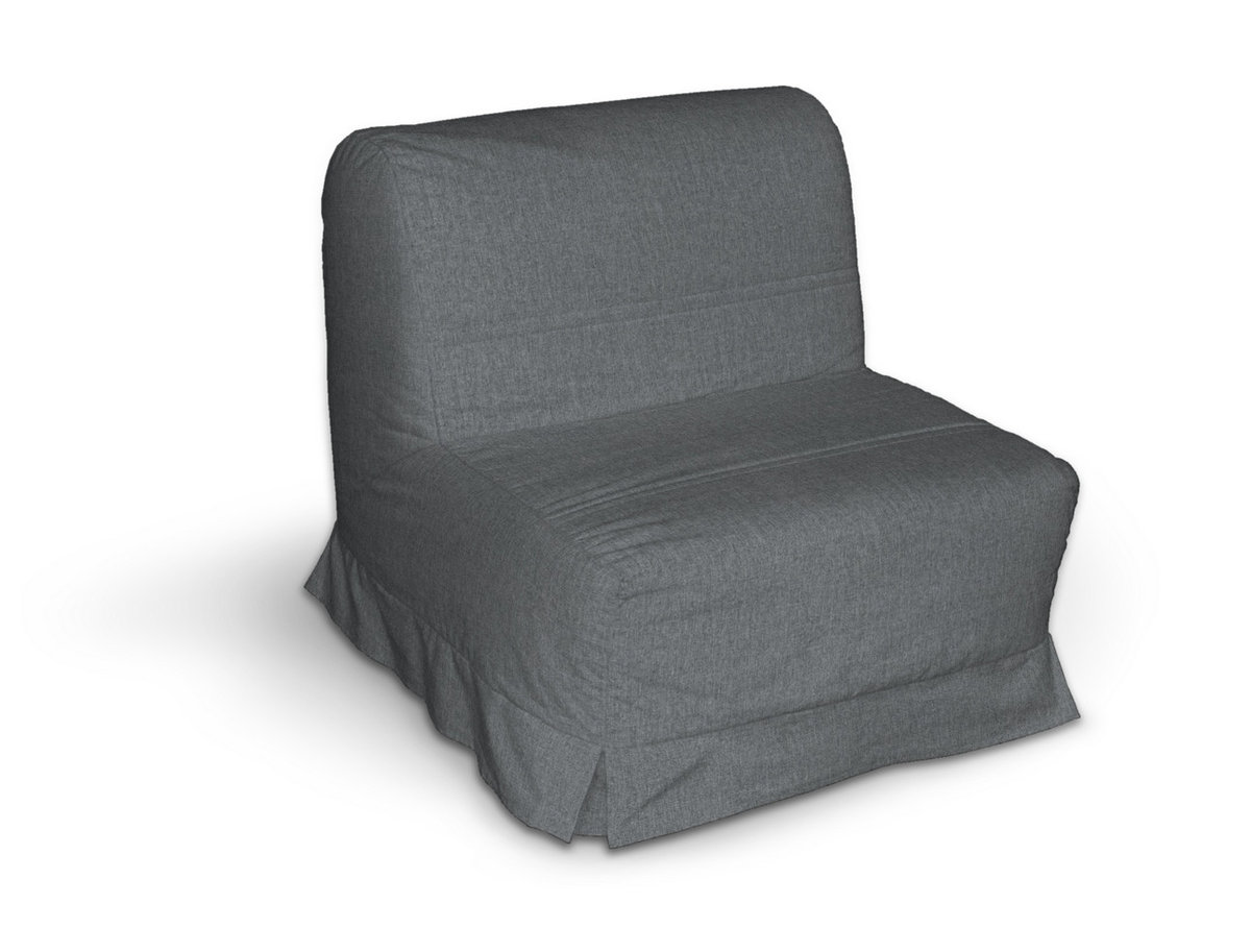 Pokrowiec na fotel Lycksele z kontrafałdami, grafitowo - szary szenil, sofa Lycksele 1os., City