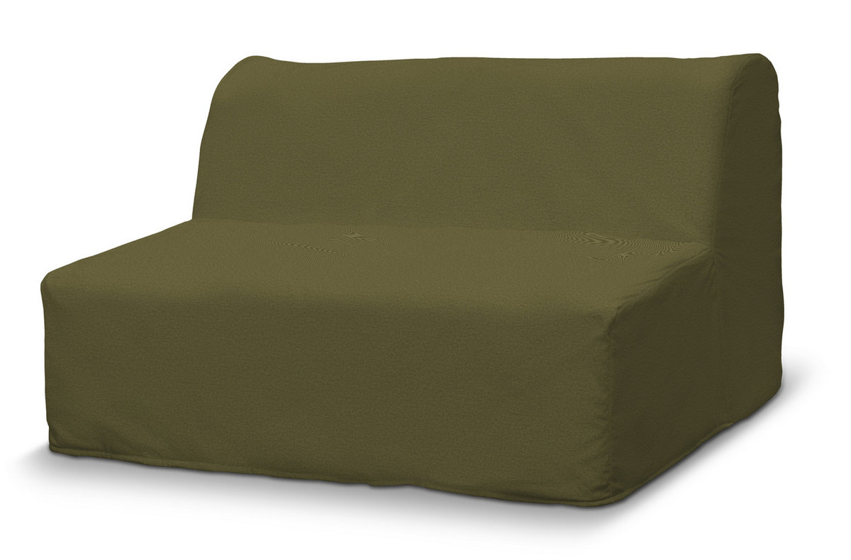 Pokrowiec na sofę Lycksele prosty, oliwkowa zieleń, sofa Lycksele, Etna