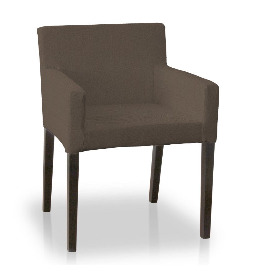 Pokrowiec na krzesło Nils, brązowy, krzesło Nils, Etna