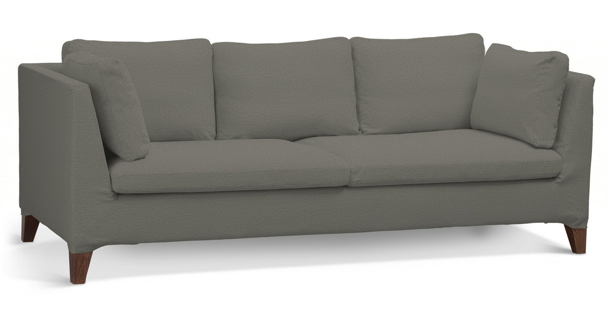 Pokrowiec na sofę Stockholm 3-osobową, szary, sofa Stockholm 3-osobowa, Etna