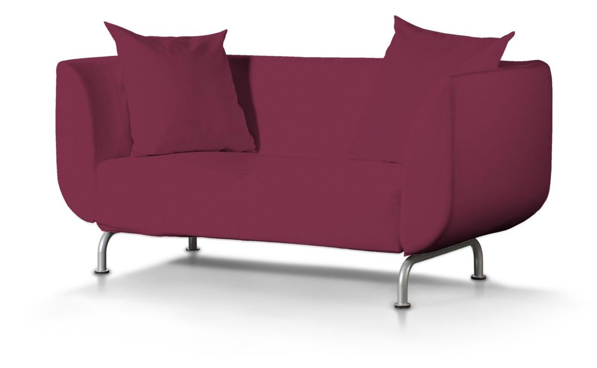Pokrowiec na sofę Strömstad 2-osobową, Plum (śliwkowy), Sofa Stromstad 2-osobowa, Cotton Panama