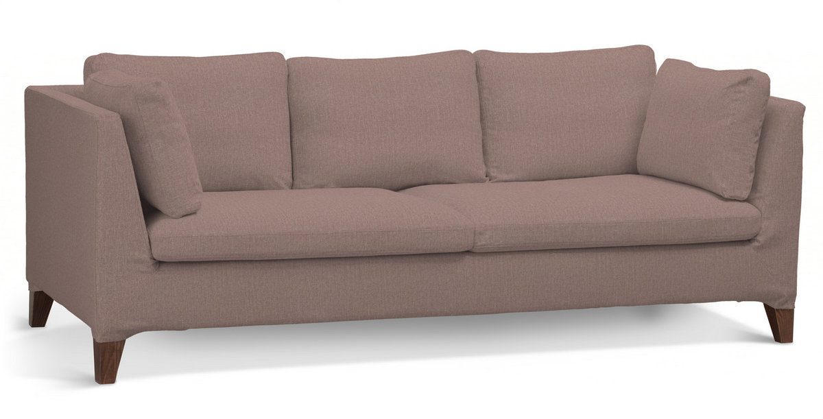 Pokrowiec na sofę Stockholm 3-osobową, zgaszony róż szenil, sofa Stockholm 3-osobowa, City