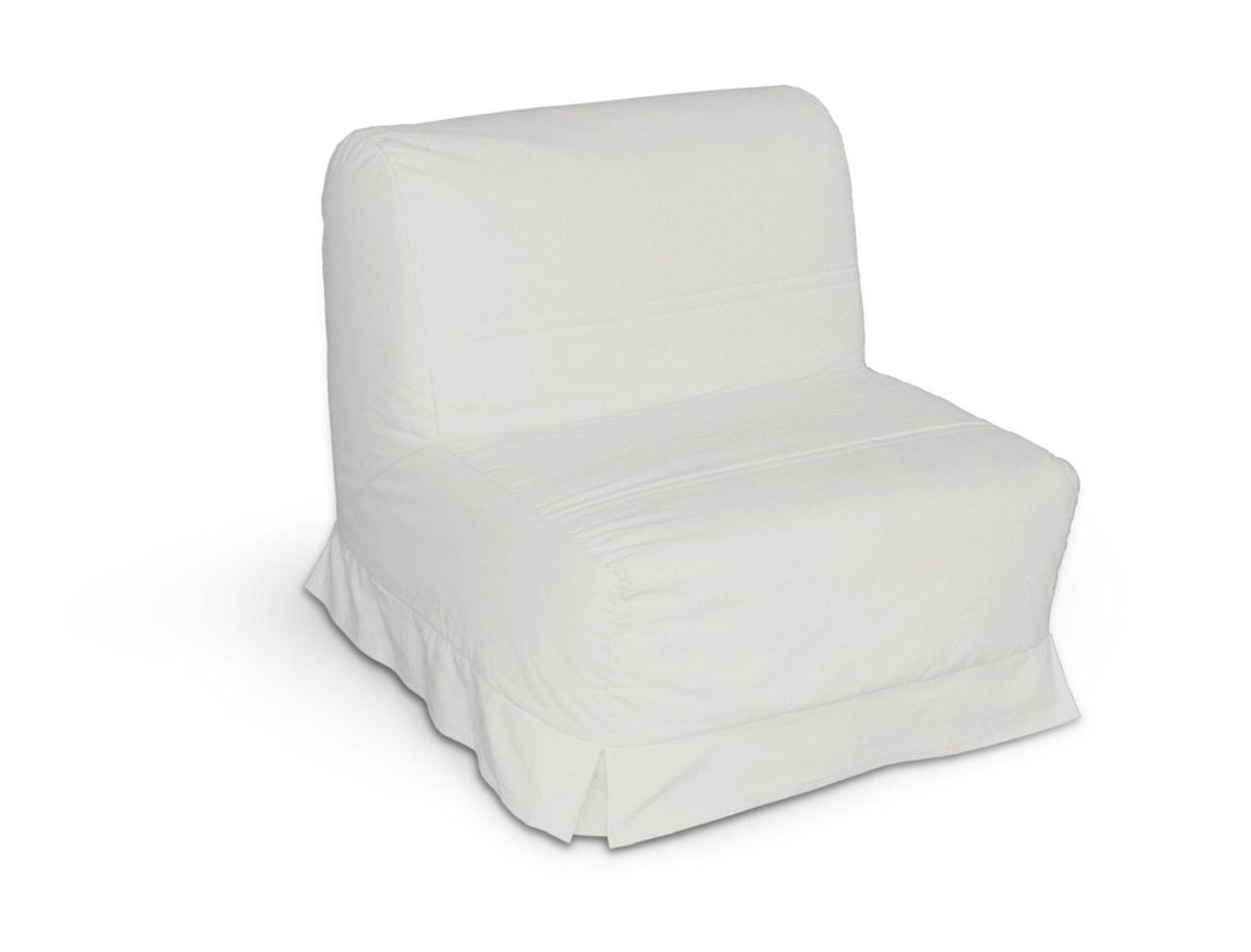 Pokrowiec na fotel Lycksele z kontrafałdami, kremowa biel, sofa Lycksele 1os., Etna