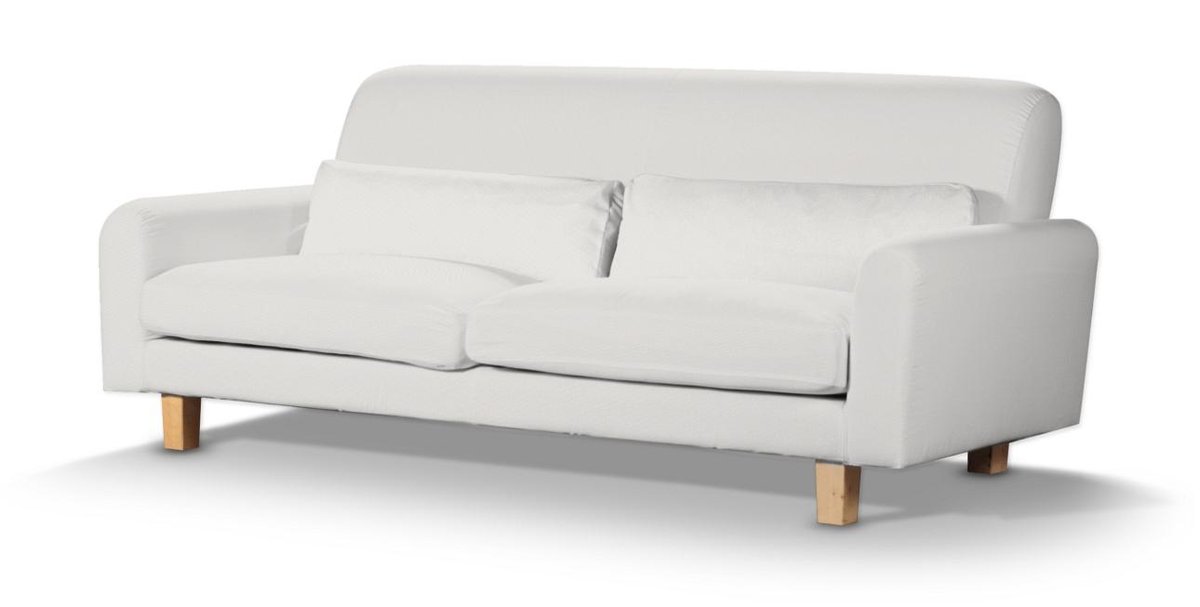 Pokrowiec na sofę Nikkala krótki, kremowa biel, sofa nikkala, Etna
