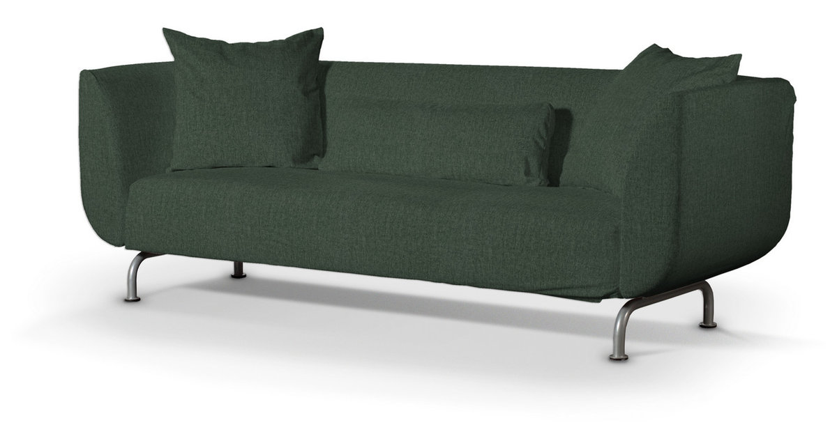 Pokrowiec na sofę Strömstad 3-osobową, leśna zieleń szenil, Sofa Stromstad 3-osobowa, City