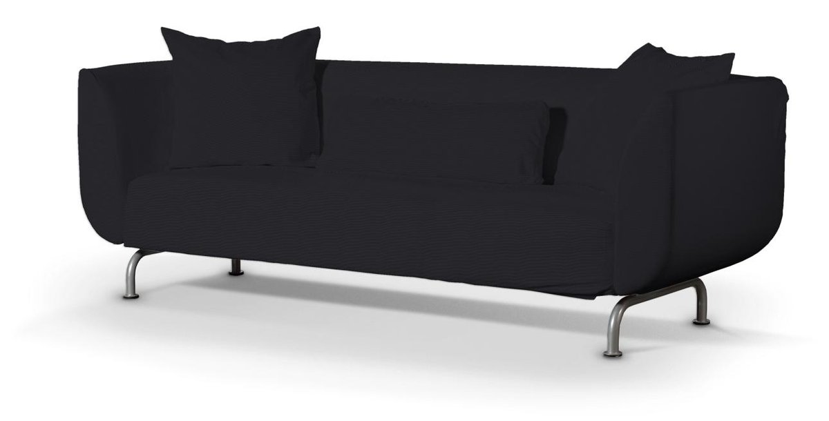 Pokrowiec na sofę Strömstad 3-osobową, czarny, Sofa Stromstad 3-osobowa, Etna