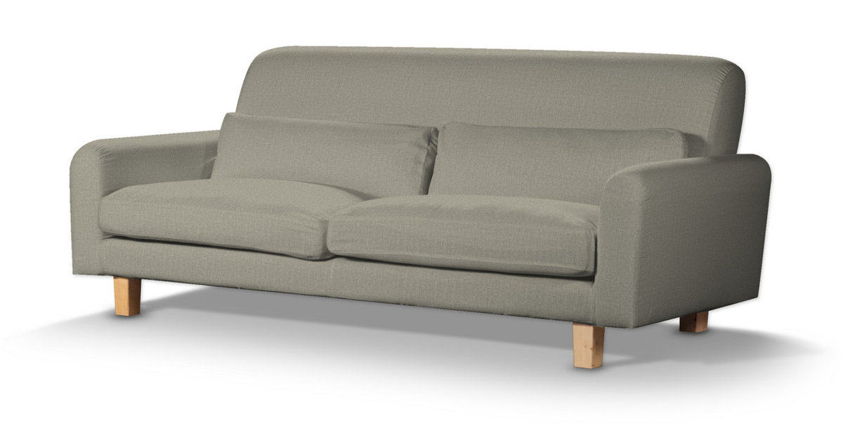 Pokrowiec na sofę Nikkala krótki, szaro-beżowy szenil, sofa nikkala, City