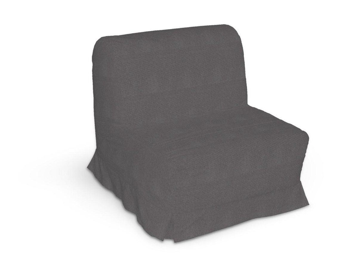 Pokrowiec na fotel Lycksele z kontrafałdami, grafitowy, sofa Lycksele 1os., Etna