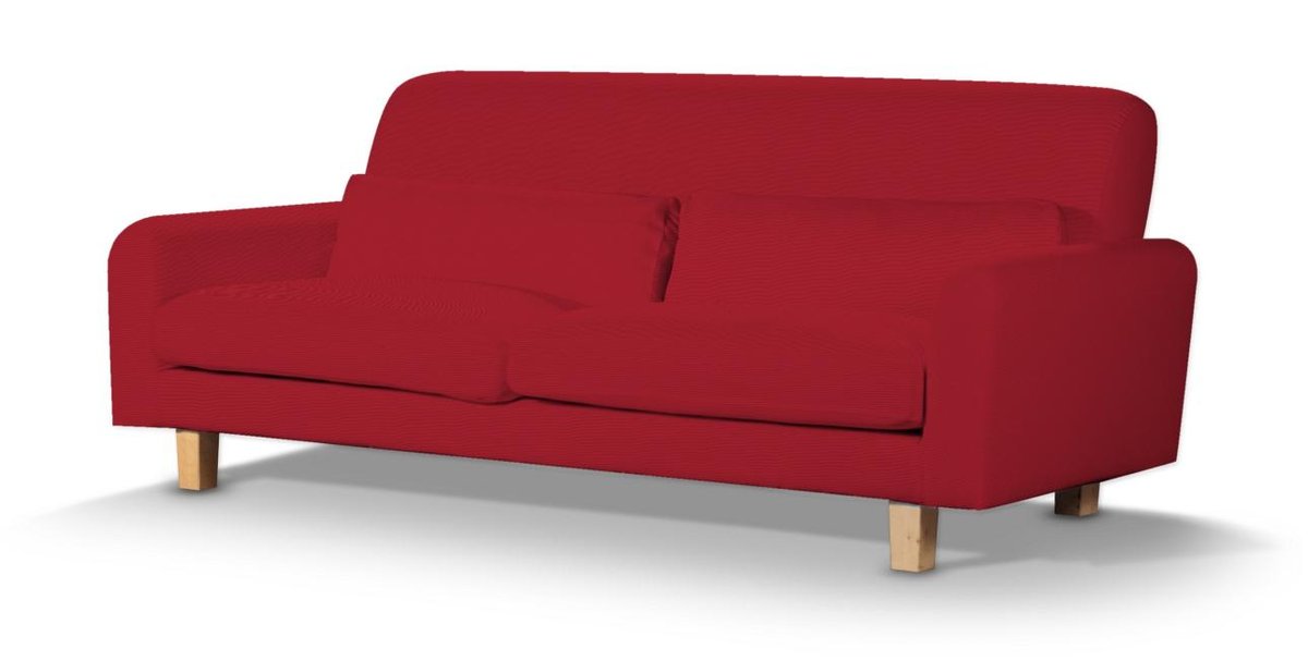 Pokrowiec na sofę Nikkala krótki, czerwony, sofa nikkala, Etna