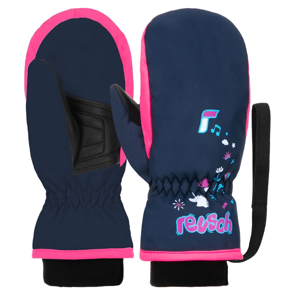 Rękawice zimowe dziecięce Reusch Kids Mitten 4540 granatowo-różowy