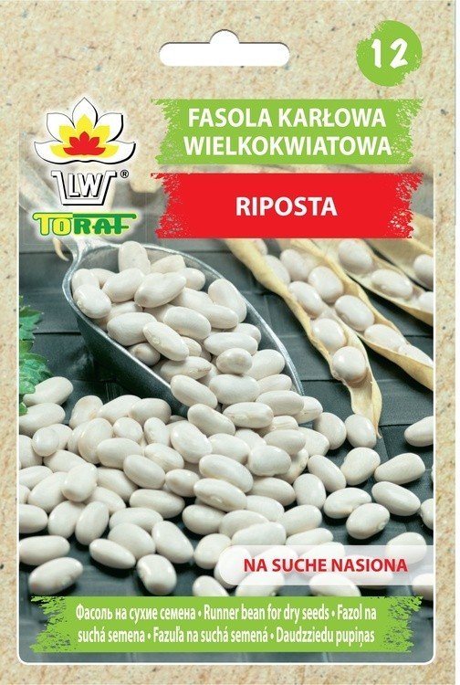 Fasola wielkokwiatowa karłowa RIPOSTA (na suche nasiona) Phaseolus coccineus L.