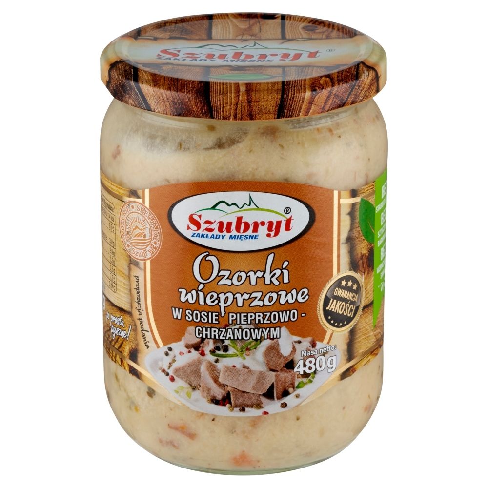 Szubryt Ozorki wieprzowe w sosie pieprzowo-chrzanowym 480 g