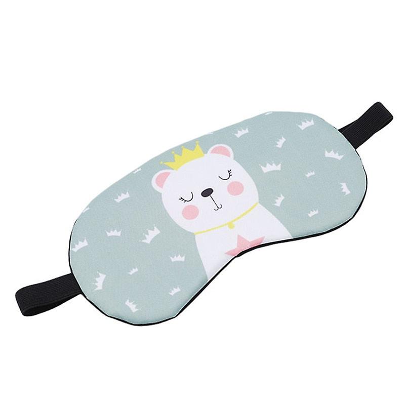 Slowmoose 1 Pc Masaż Relax-eye Sleeping Aid, Opaska na oczy, EyeHade Eye Patch green bear