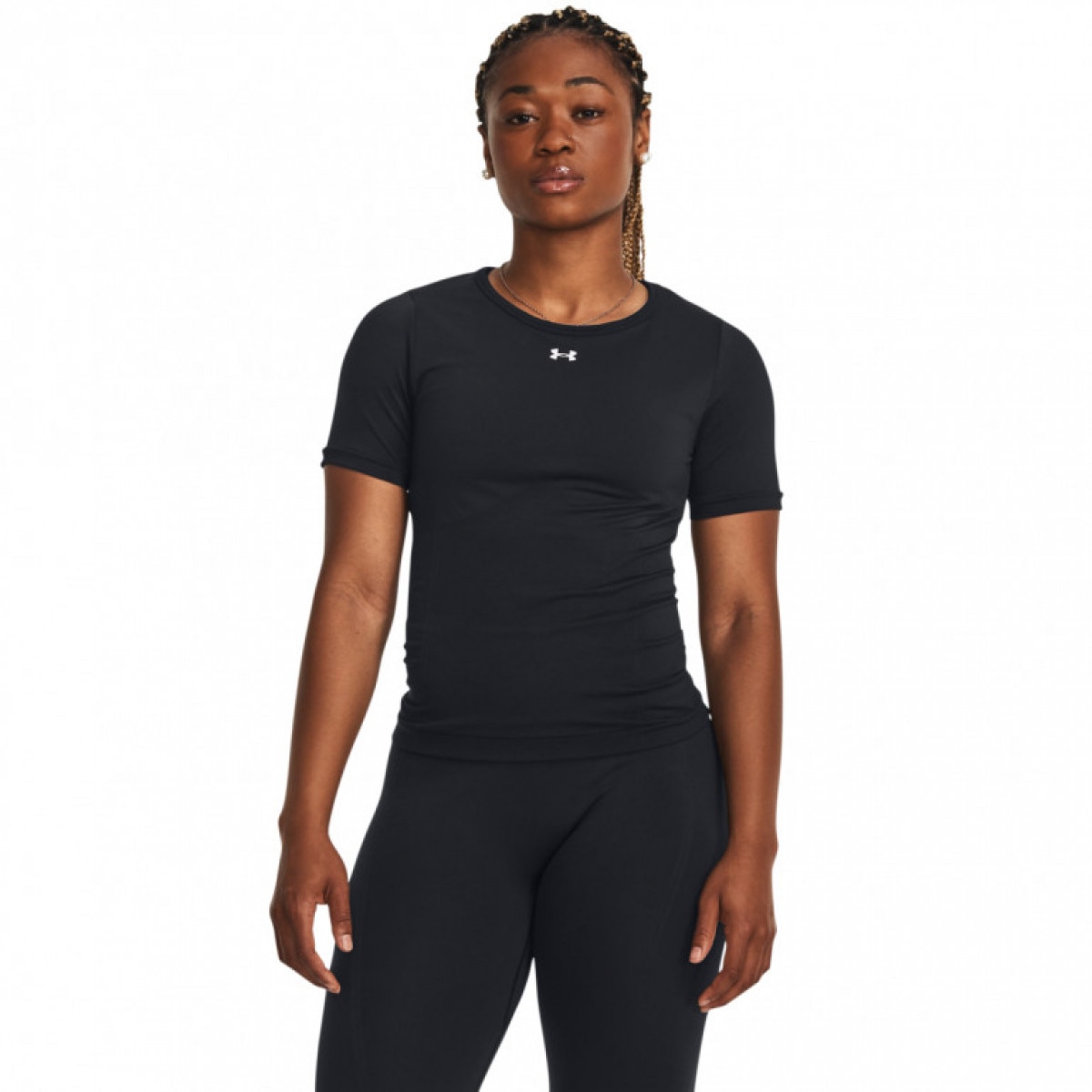 Damska koszulka treningowa Under Armour UA Train Seamless SS - czarna - UNDER ARMOUR