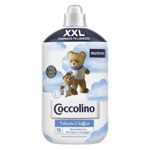 Coccolino Delikatne i miękkie pranie - Koncentrat do płukania tkanin XXL (1,75 L - 76 p)
