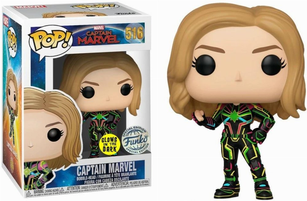 funko pop! captain marvel (neon suit)  516